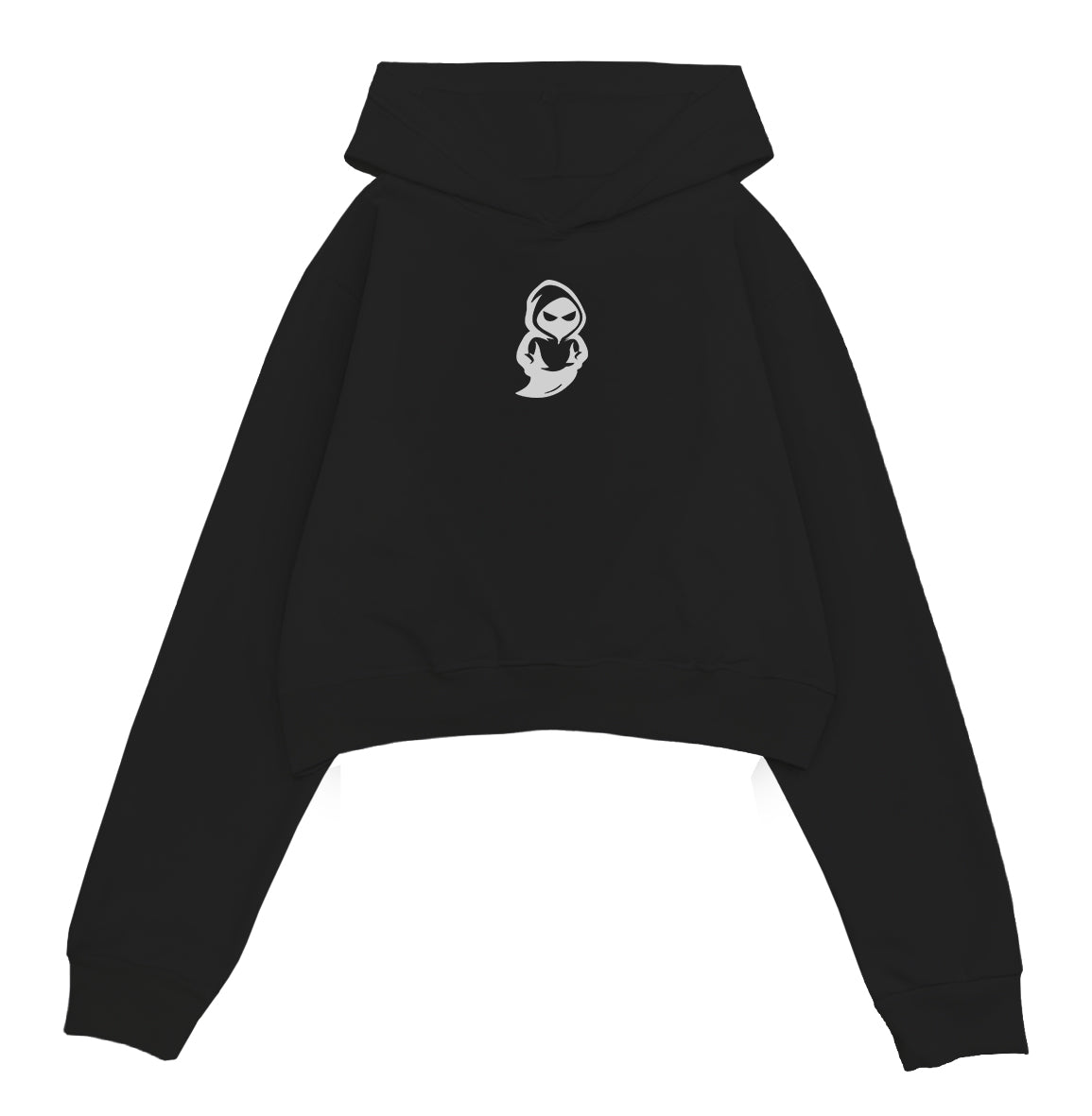HOODIE CROP TOP (NEGRO)