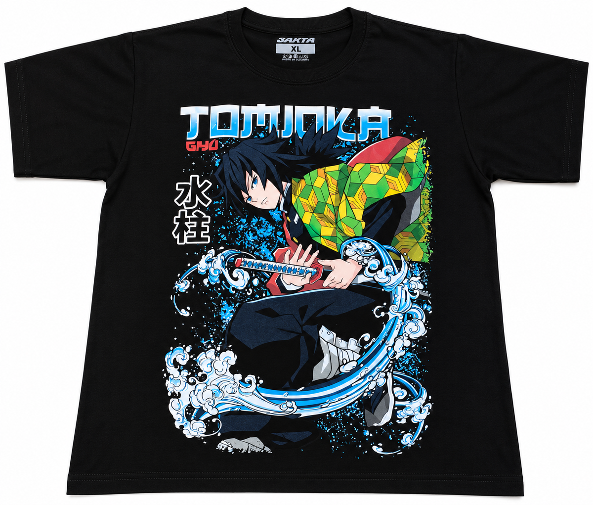 CAMISETA GIYU TOMIOKA (KIMETSU NO YAIBA)