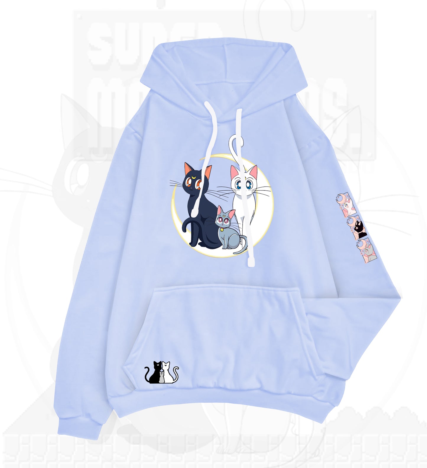 HOODIE GATOS (SAILOR MOON)