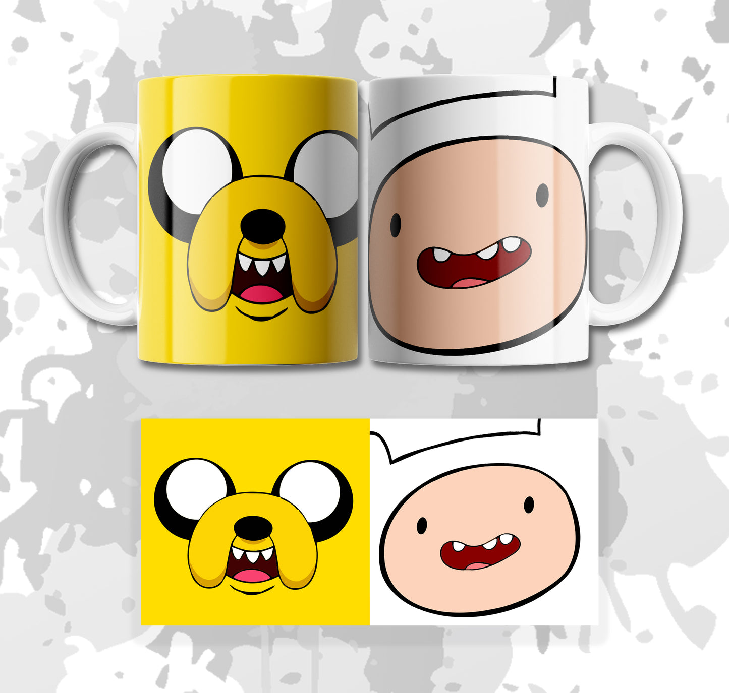 MUG JAKE Y FINN (HORA DE AVENTURA)