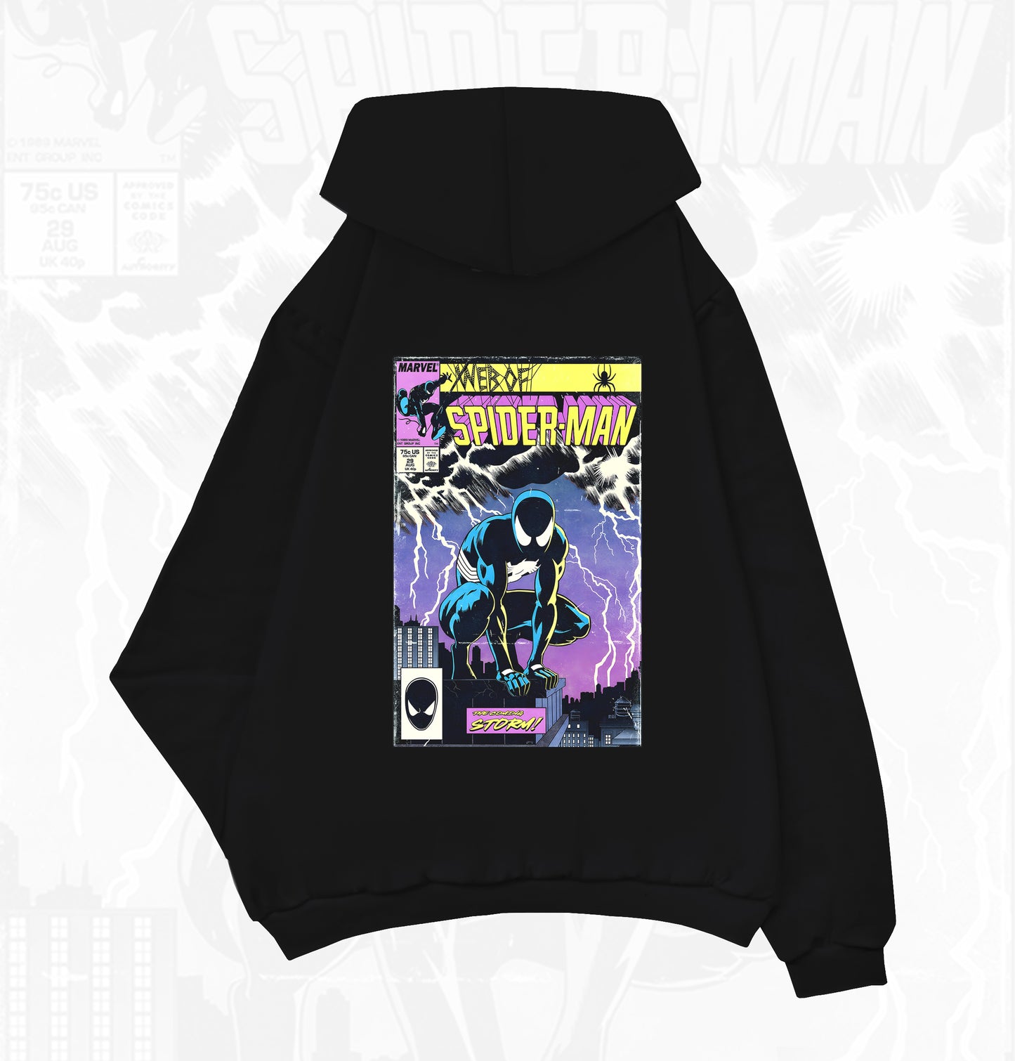 HOODIE NEGRO SPIDERMAN