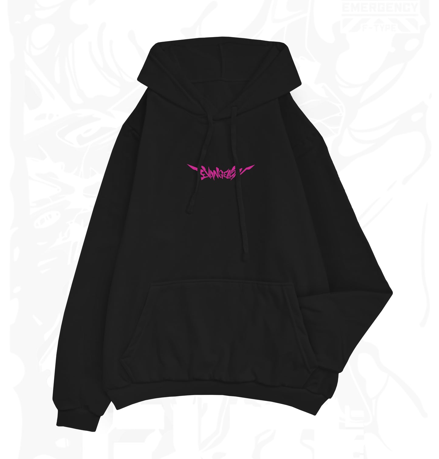 HOODIE EVANGELION NEGRO