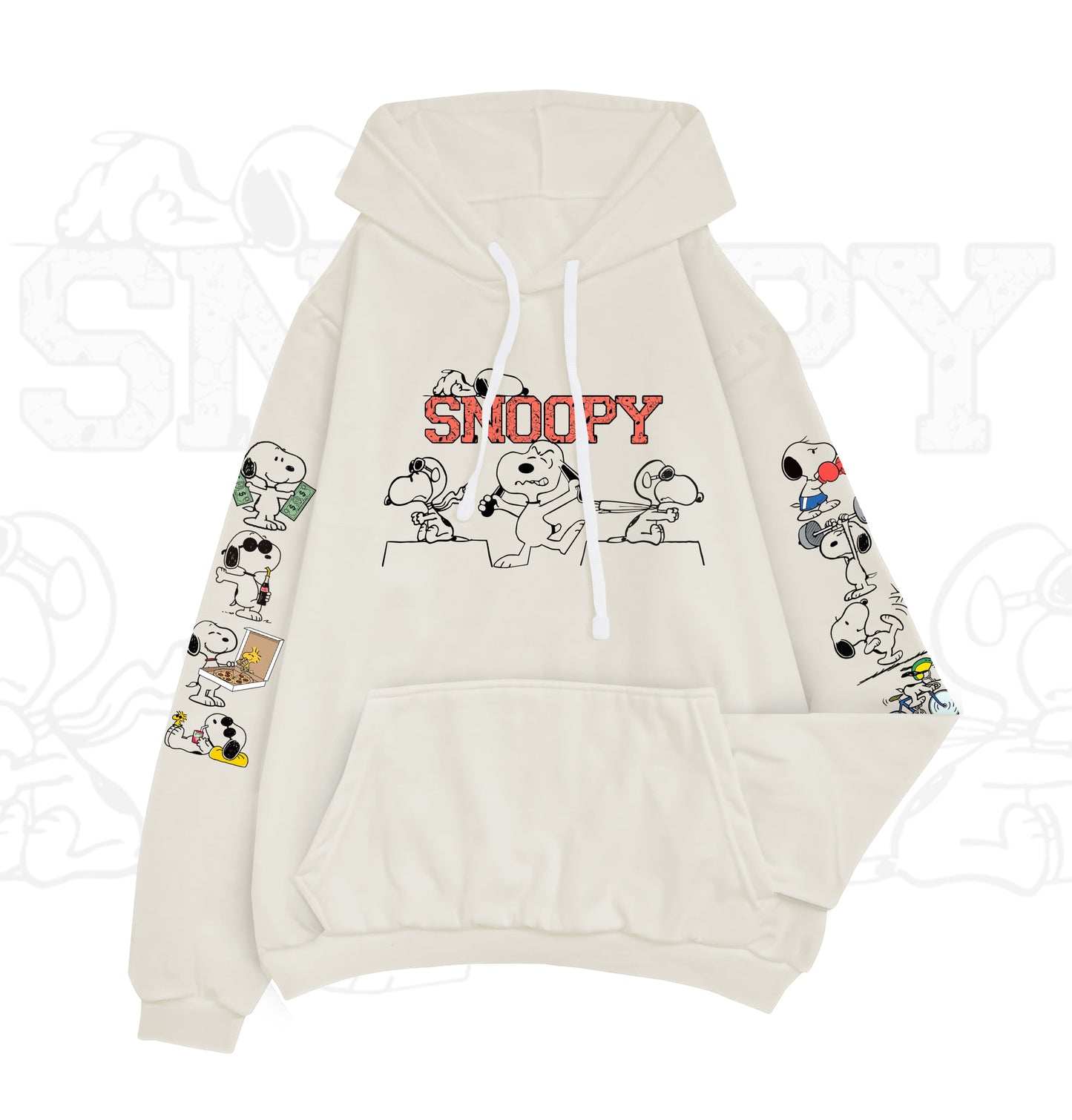 HOODIE MARFIL SNOOPY