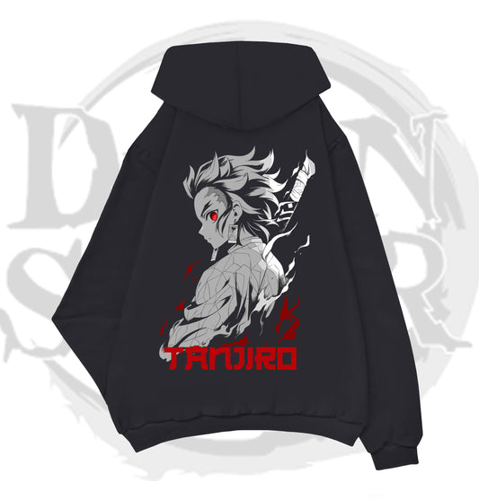 HOODIE NEGRO TANJIRO (DEMON SLAYER