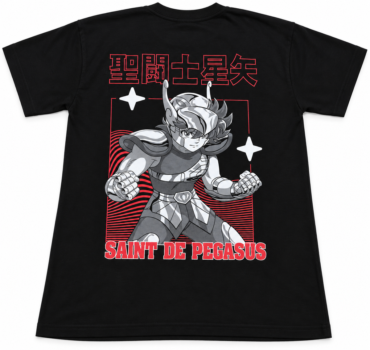 CAMISETA OVERSIZE SEIYA (CABALLEROS DEL ZODIACO)