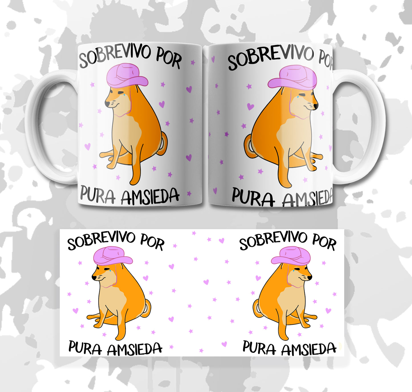 MUG CHEEMS (SOBREVIVO POR PURA AMSIEDA)