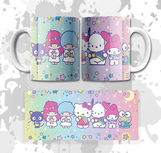MUG HELLO KITTY Y AMIGOS