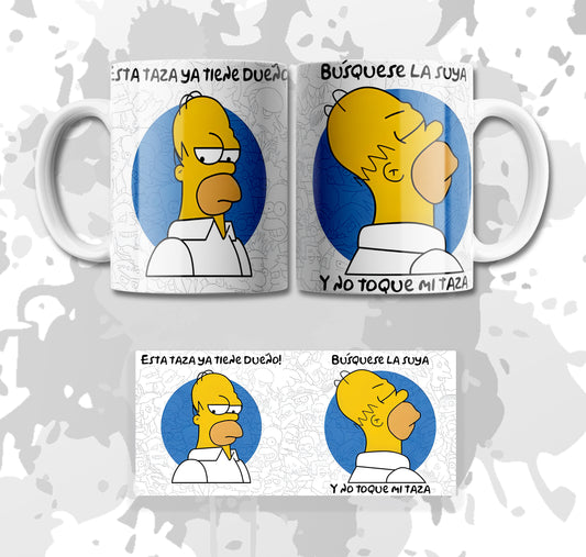 MUG HOMERO (NO TOQUE MI TAZA)