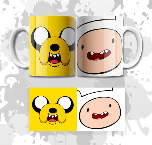 MUG JAKE Y FINN (HORA DE AVENTURA)