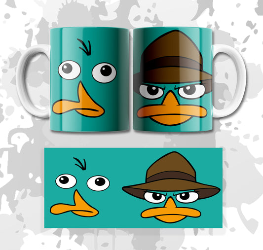 MUG PERRY EL ORNITORRINCO