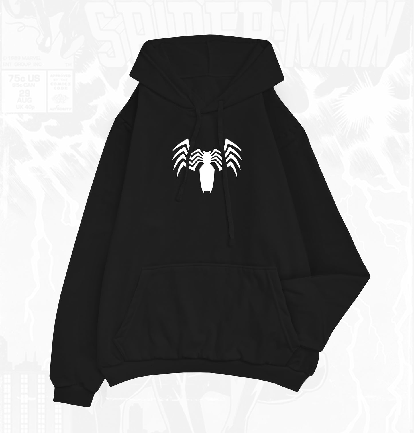 HOODIE NEGRO SPIDERMAN