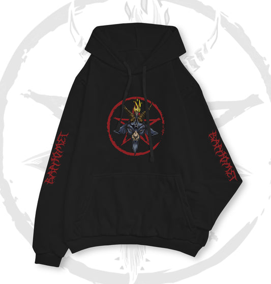 HOODIE BAPHOMET NEGRO