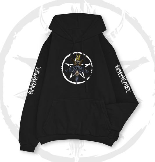 HOODIE BAPHOMET NEGRO