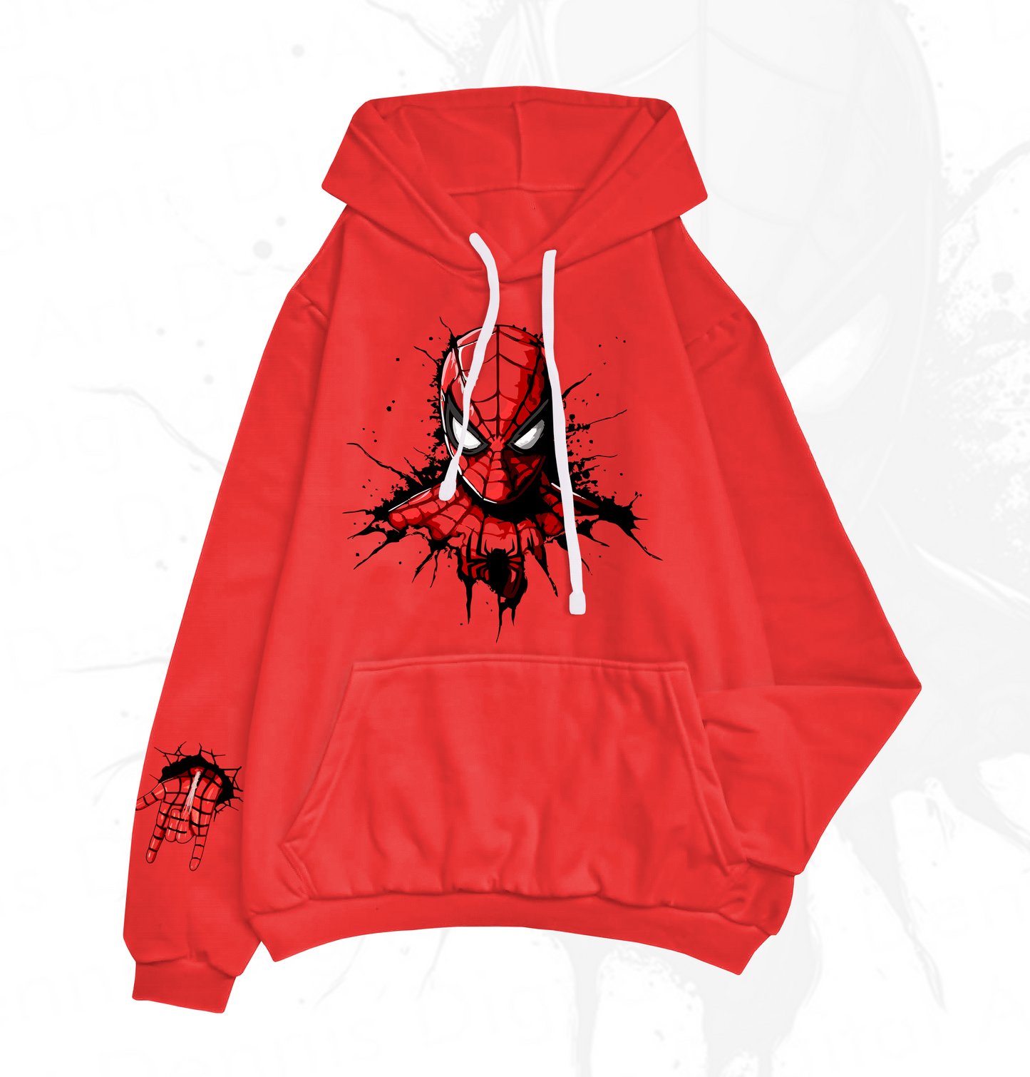 HOODIE SPIDERMAN ROJO