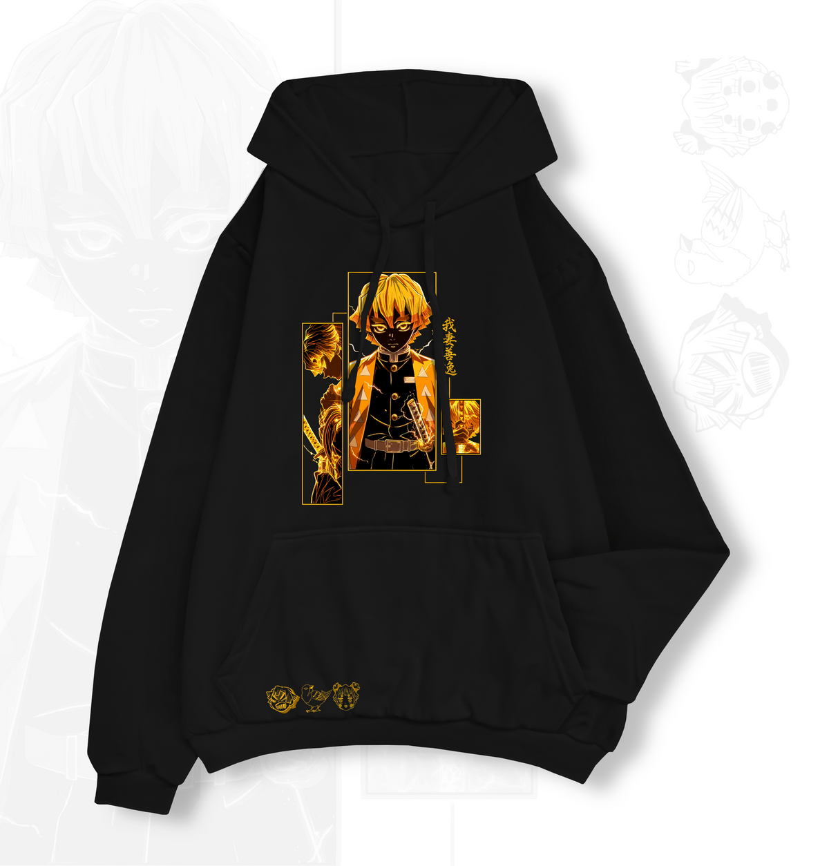 HOODIE ZENITSU DE KIMETSU NO YAIBA
